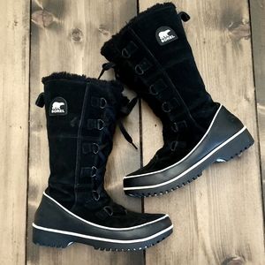 Sorel Tivoli High II NL2093 Women's Snow Boots Size 8 Black